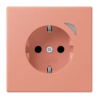Jung HOME SCHUKO® Steckdose, 16 A 250 V ~, Schraubklemmen, mit Funktionsanzeige, SAFETY+, Thermoplast lackiert BTLC1521S233