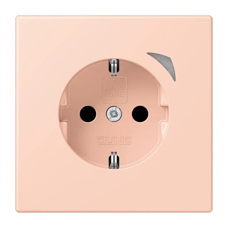 Jung HOME SCHUKO® Steckdose, 16 A 250 V ~, Schraubklemmen, mit Funktionsanzeige, SAFETY+, Thermoplast lackiert BTLC1521S234