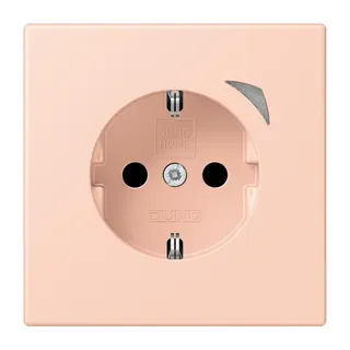 Jung HOME SCHUKO® Steckdose, 16 A 250 V ~, Schraubklemmen, mit Funktionsanzeige, SAFETY+, Thermoplast lackiert BTLC1521S234