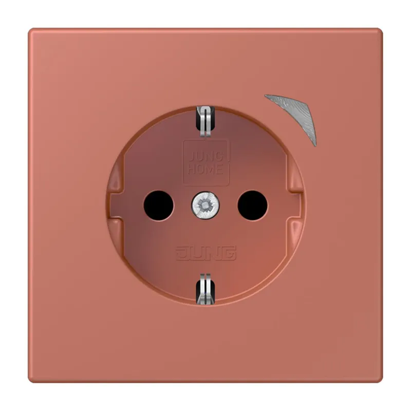 Jung HOME SCHUKO® Steckdose, 16 A 250 V ~, Energy, Schraubklemmen, mit Funktionsanzeige, SAFETY+, Thermoplast BTLC1521SE236