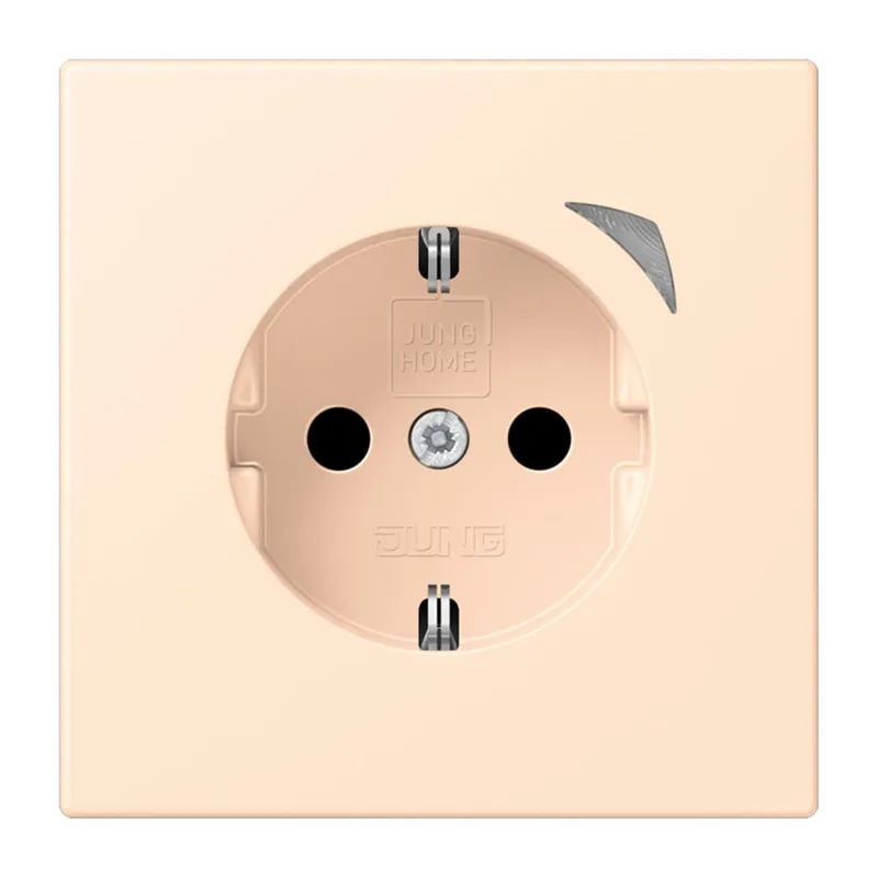 Jung HOME SCHUKO® Steckdose, 16 A 250 V ~, Schraubklemmen, mit Funktionsanzeige, SAFETY+, Thermoplast lackiert BTLC1521S238