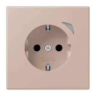 Jung HOME SCHUKO® Steckdose, 16 A 250 V ~, Schraubklemmen, mit Funktionsanzeige, SAFETY+, Thermoplast lackiert BTLC1521S240
