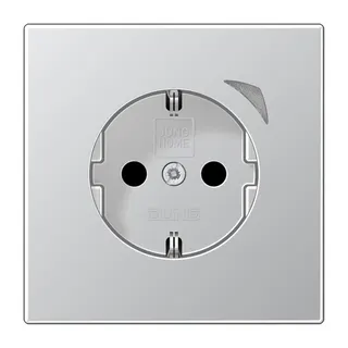 Jung SCHUKO Steckdose, 16 A 250 V ~, Schraubklemmen, mit Funktionsanzeige, SAFETY+, Thermoplast lackiert, Serie LS, BTAL1521SE-L