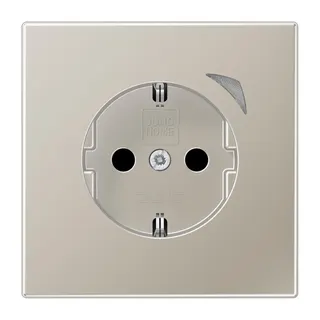 Jung SCHUKO Steckdose, 16 A 250 V ~, Schraubklemmen, mit Funktionsanzeige, SAFETY+, Thermoplast lackiert, Serie LS, BTES1521SE-L