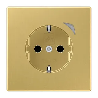 Jung SCHUKO Steckdose, 16 A 250 V ~, Schraubklemmen, mit Funktionsanzeige, SAFETY+, Thermoplast lackiert, Serie LS, BTME1521SEC-L