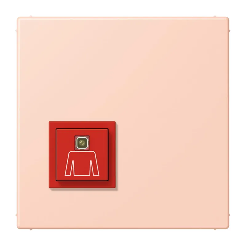 Jung Notrufsystem Ruftaster, Serie LS, l'ocre rouge clair NRSLC0834RT234