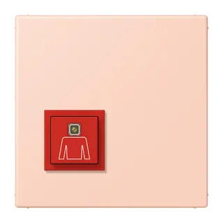 Jung Notrufsystem Ruftaster, Serie LS, l'ocre rouge clair NRSLC0834RT234