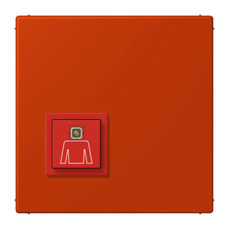 Jung Notrufsystem Ruftaster, Serie LS, rouge vermillon 59 NRSLC0834RT244