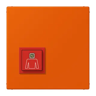 Jung Notrufsystem Ruftaster, Serie LS, orange vif NRSLC0834RT260