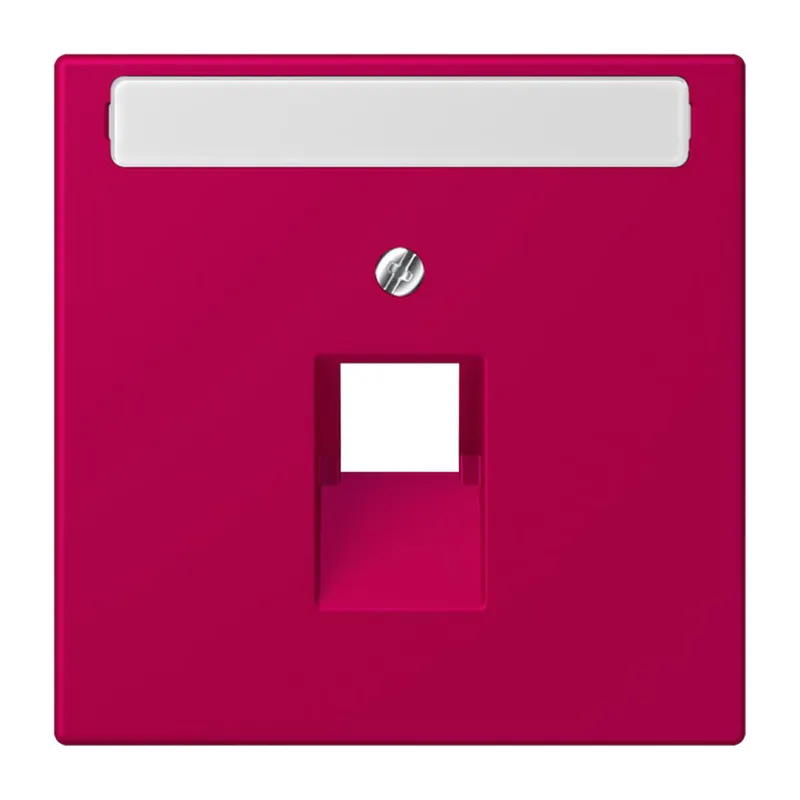 Jung Abdeckung für IAE/UAE-Anschlussdosen 1 x 8-polig, mit Schriftfeld, Thermoplast lackiert, Serie LS, rouge rubia LC969-1NAUA230