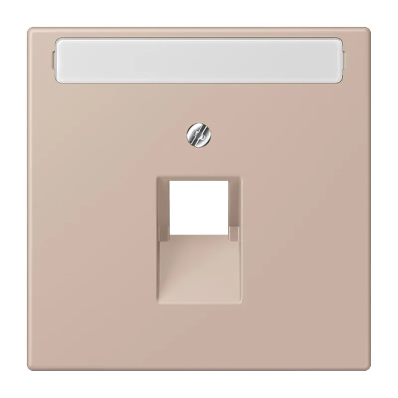 Jung Abdeckung für IAE/UAE-Anschlussdosen 1 x 8-polig, mit Schriftfeld, Thermoplast lackiert, Serie LS, ombre br?lée claire LC969-1NAUA240