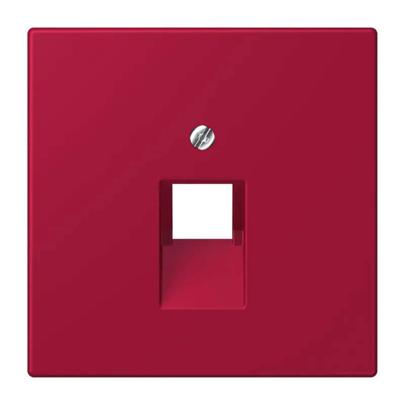 Jung Abdeckung für IAE/UAE-Anschlussdosen 1 x 8-polig, Thermoplast lackiert, Serie LS, rouge carmin LC969-1UA229