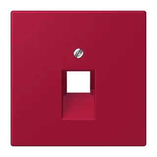 Jung Abdeckung für IAE/UAE-Anschlussdosen 1 x 8-polig, Thermoplast lackiert, Serie LS, rouge carmin LC969-1UA229