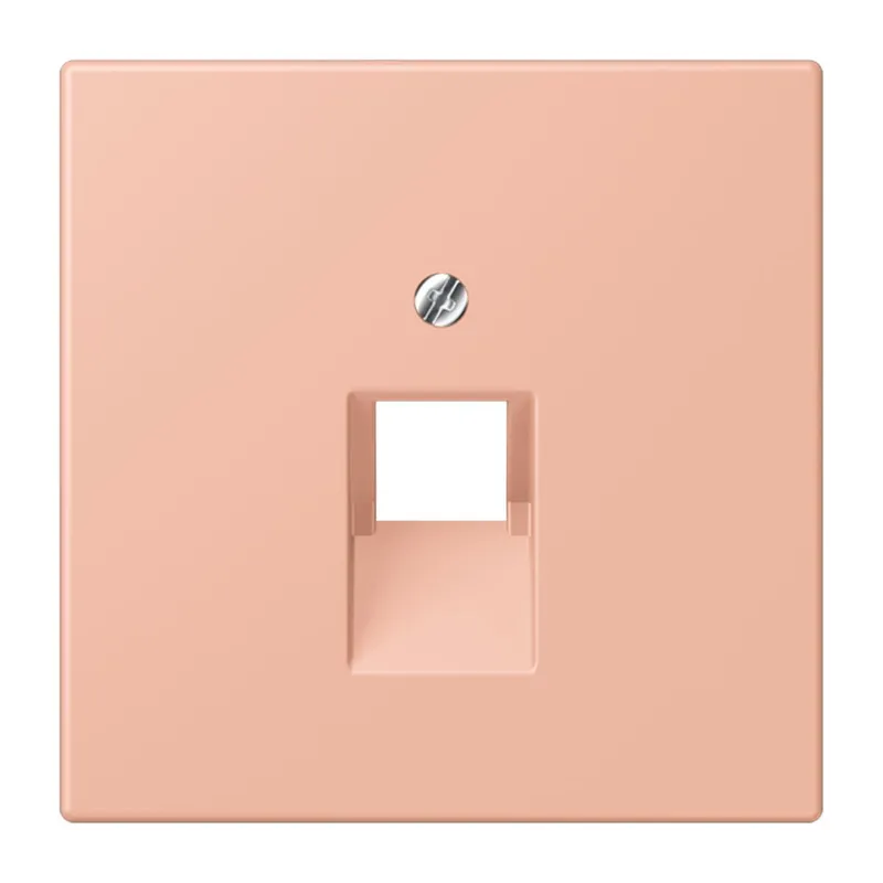 Jung Abdeckung für IAE/UAE-Anschlussdosen 1 x 8-polig, Thermoplast lackiert, Serie LS, rose clair LC969-1UA231