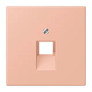 Jung Abdeckung für IAE/UAE-Anschlussdosen 1 x 8-polig, Thermoplast lackiert, Serie LS, rose clair LC969-1UA231