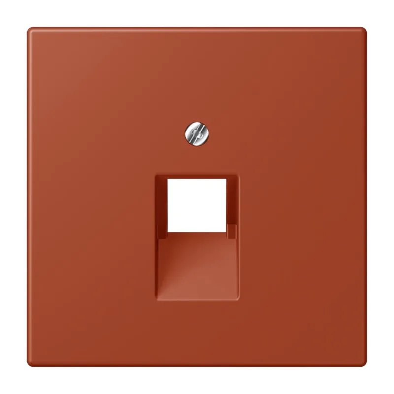 Jung Abdeckung für IAE/UAE-Anschlussdosen 1 x 8-polig, Thermoplast lackiert, Serie LS, l'ocre rouge LC969-1UA232