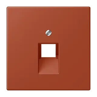 Jung Abdeckung für IAE/UAE-Anschlussdosen 1 x 8-polig, Thermoplast lackiert, Serie LS, l'ocre rouge LC969-1UA232