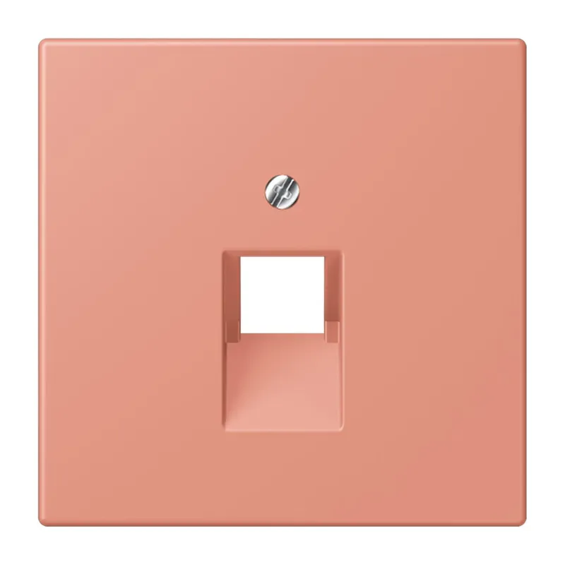 Jung Abdeckung für IAE/UAE-Anschlussdosen 1 x 8-polig, Thermoplast lackiert, Serie LS, l'ocre rouge moyen LC969-1UA233