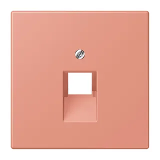 Jung Abdeckung für IAE/UAE-Anschlussdosen 1 x 8-polig, Thermoplast lackiert, Serie LS, l'ocre rouge moyen LC969-1UA233