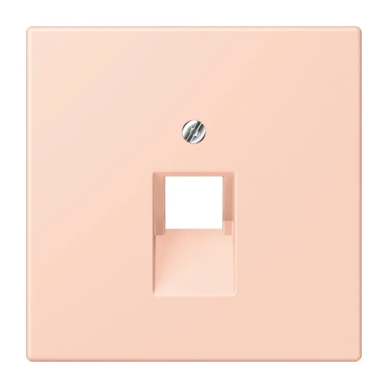 Jung Abdeckung für IAE/UAE-Anschlussdosen 1 x 8-polig, Thermoplast lackiert, Serie LS, l'ocre rouge clair LC969-1UA234