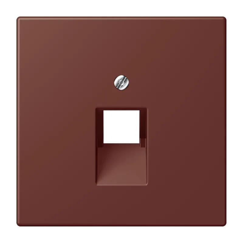 Jung Abdeckung für IAE/UAE-Anschlussdosen 1 x 8-polig, Thermoplast lackiert, Serie LS, terre sienne br?lée 31 LC969-1UA235