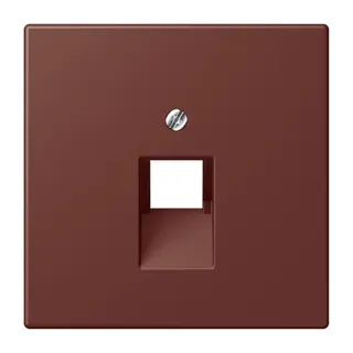 Jung Abdeckung für IAE/UAE-Anschlussdosen 1 x 8-polig, Thermoplast lackiert, Serie LS, terre sienne br?lée 31 LC969-1UA235