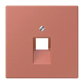 Jung Abdeckung für IAE/UAE-Anschlussdosen 1 x 8-polig, Thermoplast lackiert, Serie LS, terre sienne brique LC969-1UA236