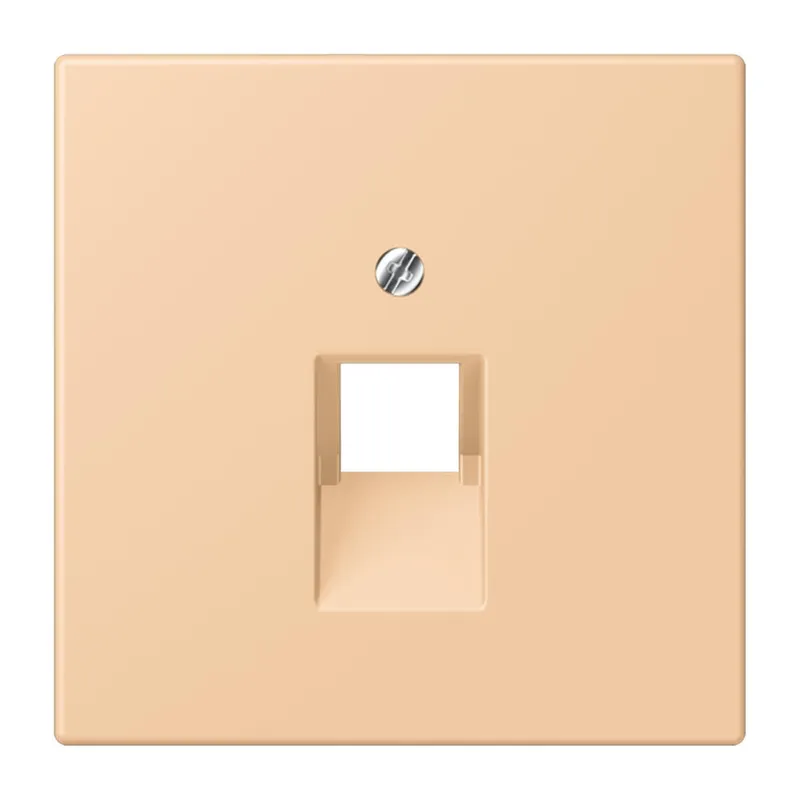 Jung Abdeckung für IAE/UAE-Anschlussdosen 1 x 8-polig, Thermoplast lackiert, Serie LS, terre sienne claire 31 LC969-1UA237
