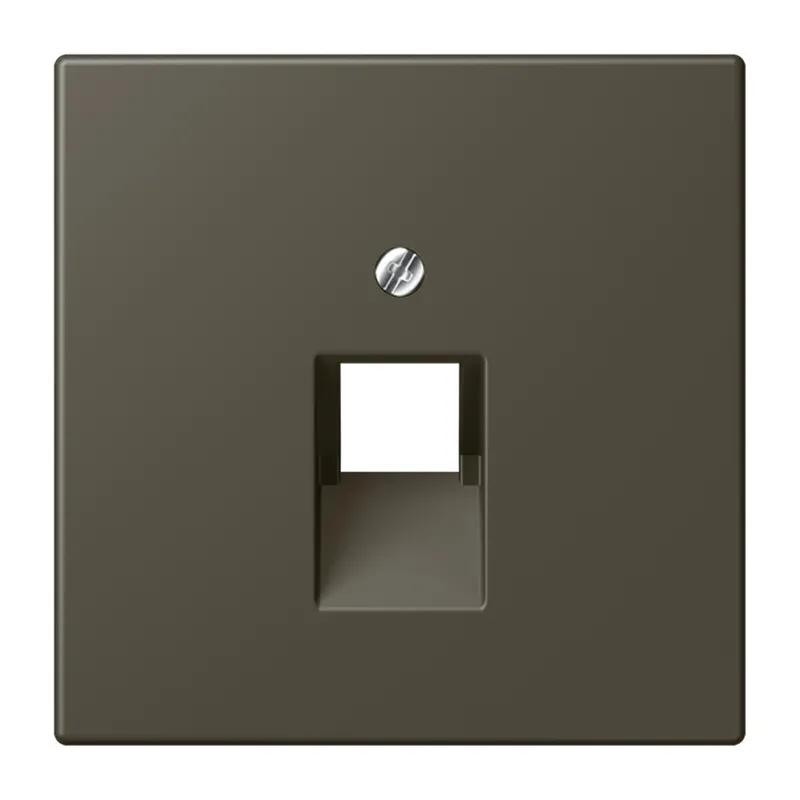 Jung Abdeckung für IAE/UAE-Anschlussdosen 1 x 8-polig, Thermoplast lackiert, Serie LS, ombre naturelle 31 LC969-1UA241