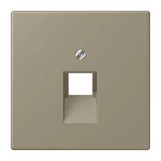 Jung Abdeckung für IAE/UAE-Anschlussdosen 1 x 8-polig, Thermoplast lackiert, Serie LS, ombre naturelle moyenne LC969-1UA242