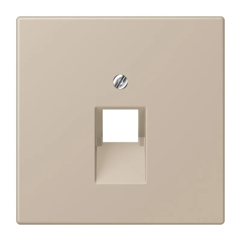 Jung Abdeckung für IAE/UAE-Anschlussdosen 1 x 8-polig, Thermoplast lackiert, Serie LS, ombre naturelle claire LC969-1UA243