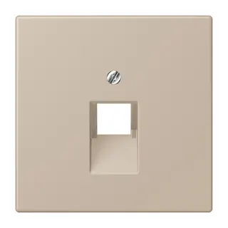 Jung Abdeckung für IAE/UAE-Anschlussdosen 1 x 8-polig, Thermoplast lackiert, Serie LS, ombre naturelle claire LC969-1UA243