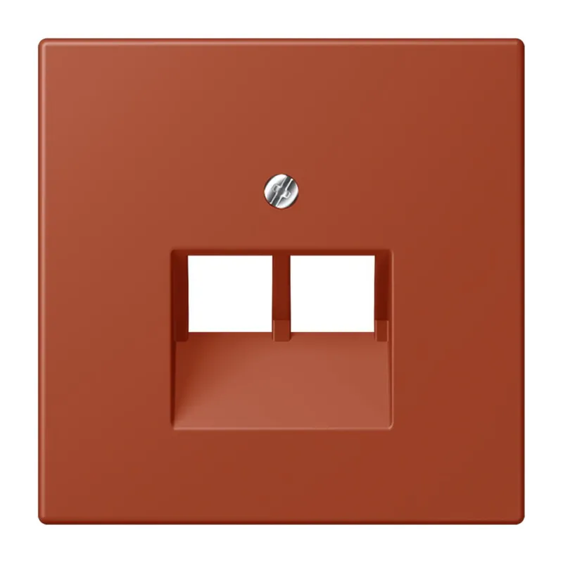 Jung Abdeckung für IAE/UAE-Anschlussdosen 2 x 8-polig, Thermoplast lackiert, Serie LS, l'ocre rouge LC969-2UA232