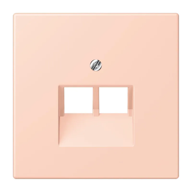 Jung Abdeckung für IAE/UAE-Anschlussdosen 2 x 8-polig, Thermoplast lackiert, Serie LS, l'ocre rouge clair LC969-2UA234