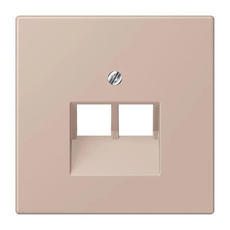Jung Abdeckung für IAE/UAE-Anschlussdosen 2 x 8-polig, Thermoplast lackiert, Serie LS, ombre br?lée claire LC969-2UA240