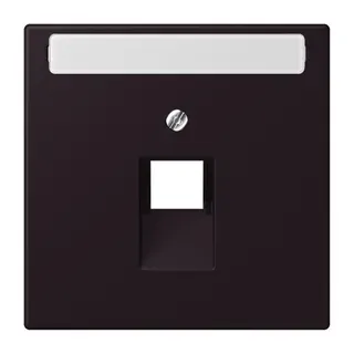 Jung Abdeckung für IAE/UAE-Anschlussdosen 1 x 8-polig, mit Schriftfeld, Thermoplast lackiert, Serie LS, noir d'ivoire LC969-1NAUA248
