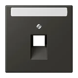 Jung Abdeckung für IAE/UAE-Anschlussdosen 1 x 8-polig, mit Schriftfeld, Thermoplast lackiert, Serie LS, ombre naturelle 59 LC969-1NAUA259