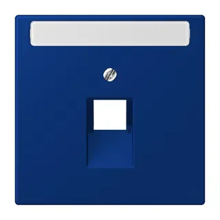 Jung Abdeckung für IAE/UAE-Anschlussdosen 1 x 8-polig, mit Schriftfeld, Thermoplast lackiert, Serie LS, bleu outremer foncé LC969-1NAUA261