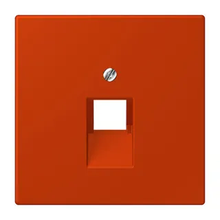 Jung Abdeckung für IAE/UAE-Anschlussdosen 1 x 8-polig, Thermoplast lackiert, Serie LS, rouge vermillon 59 LC969-1UA244