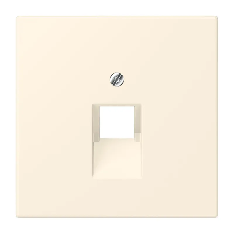 Jung Abdeckung für IAE/UAE-Anschlussdosen 1 x 8-polig, Thermoplast lackiert, Serie LS, blanc ivoire LC969-1UA245