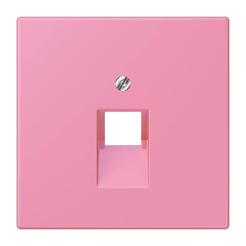 Jung Abdeckung für IAE/UAE-Anschlussdosen 1 x 8-polig, Thermoplast lackiert, Serie LS, rose vif LC969-1UA246