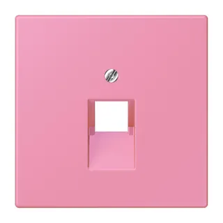 Jung Abdeckung für IAE/UAE-Anschlussdosen 1 x 8-polig, Thermoplast lackiert, Serie LS, rose vif LC969-1UA246
