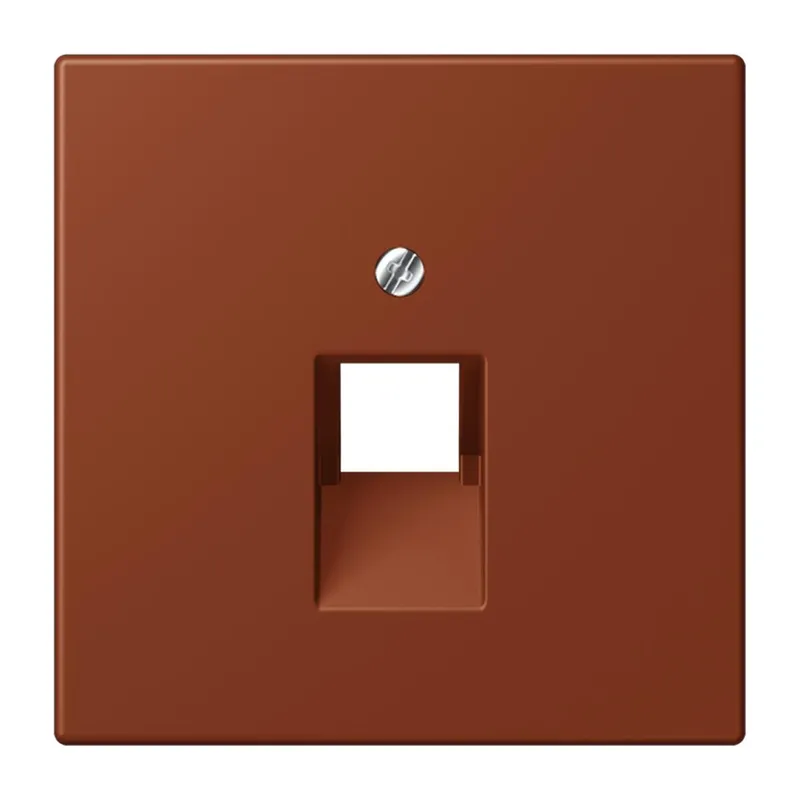 Jung Abdeckung für IAE/UAE-Anschlussdosen 1 x 8-polig, Thermoplast lackiert, Serie LS, terre sienne br?lée 59 LC969-1UA247