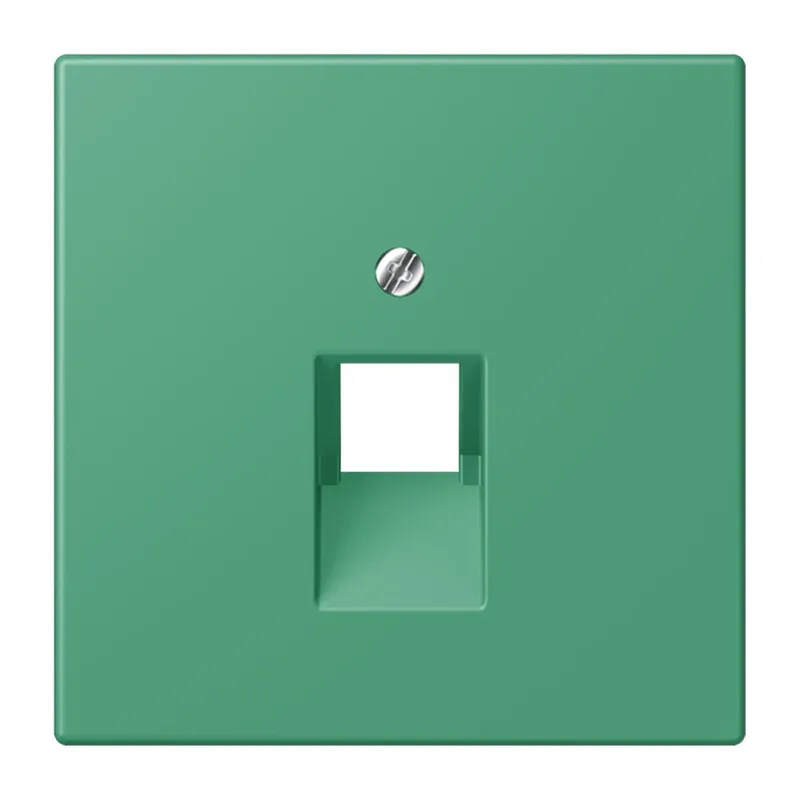 Jung Abdeckung für IAE/UAE-Anschlussdosen 1 x 8-polig, Thermoplast lackiert, Serie LS, vert 59 LC969-1UA250