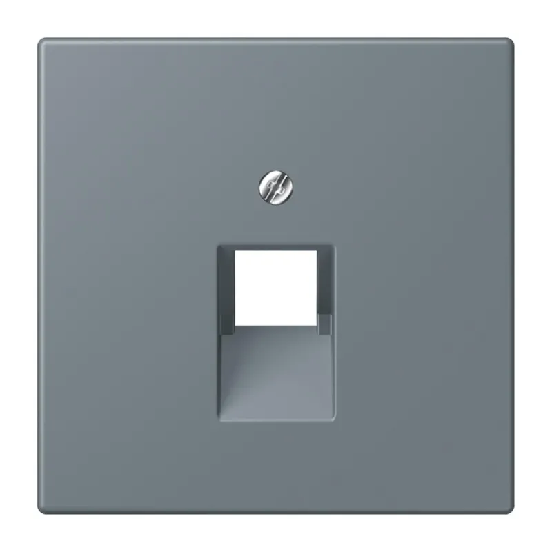Jung Abdeckung für IAE/UAE-Anschlussdosen 1 x 8-polig, Thermoplast lackiert, Serie LS, gris 59 LC969-1UA251