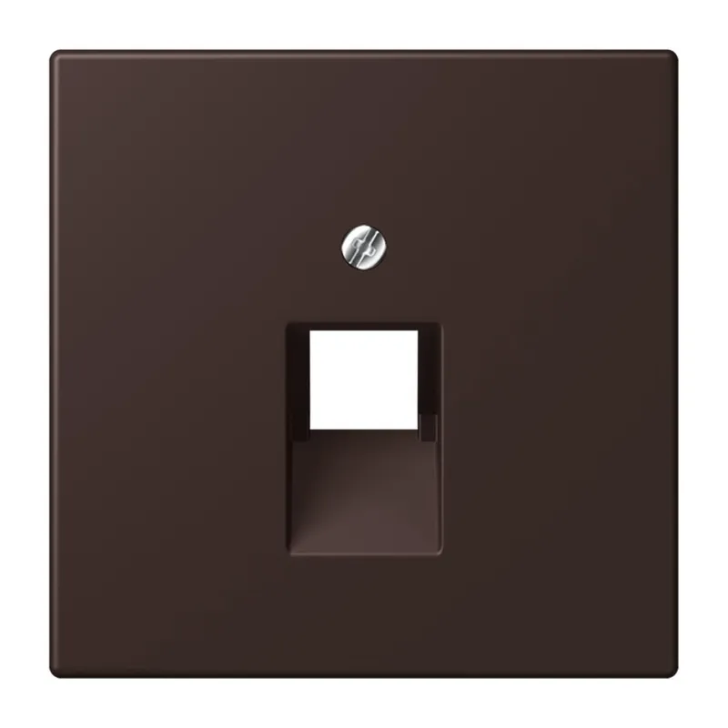 Jung Abdeckung für IAE/UAE-Anschlussdosen 1 x 8-polig, Thermoplast lackiert, Serie LS, terre d?ombre br?lée 59 LC969-1UA252