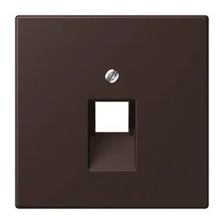 Jung Abdeckung für IAE/UAE-Anschlussdosen 1 x 8-polig, Thermoplast lackiert, Serie LS, terre d?ombre br?lée 59 LC969-1UA252