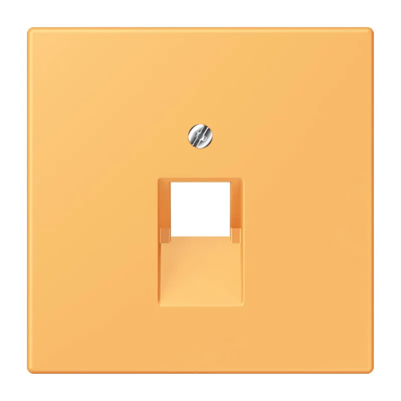 Jung Abdeckung für IAE/UAE-Anschlussdosen 1 x 8-polig, Thermoplast lackiert, Serie LS, ocre jaune clair LC969-1UA254