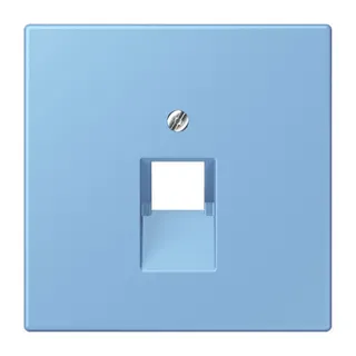 Jung Abdeckung für IAE/UAE-Anschlussdosen 1 x 8-polig, Thermoplast lackiert, Serie LS, bleu céruléen 59 LC969-1UA256