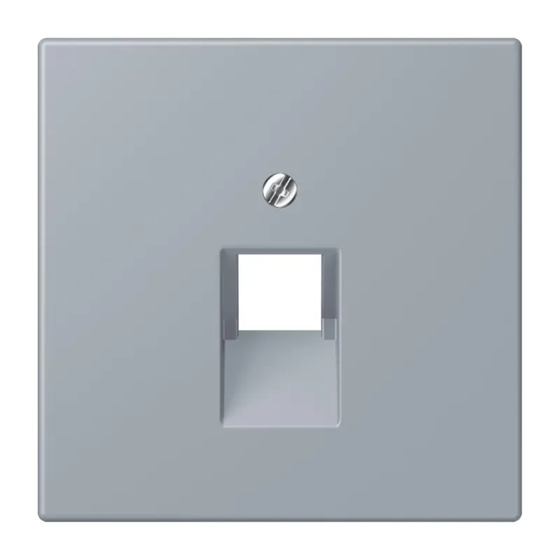 Jung Abdeckung für IAE/UAE-Anschlussdosen 1 x 8-polig, Thermoplast lackiert, Serie LS, gris clair 59 LC969-1UA257
